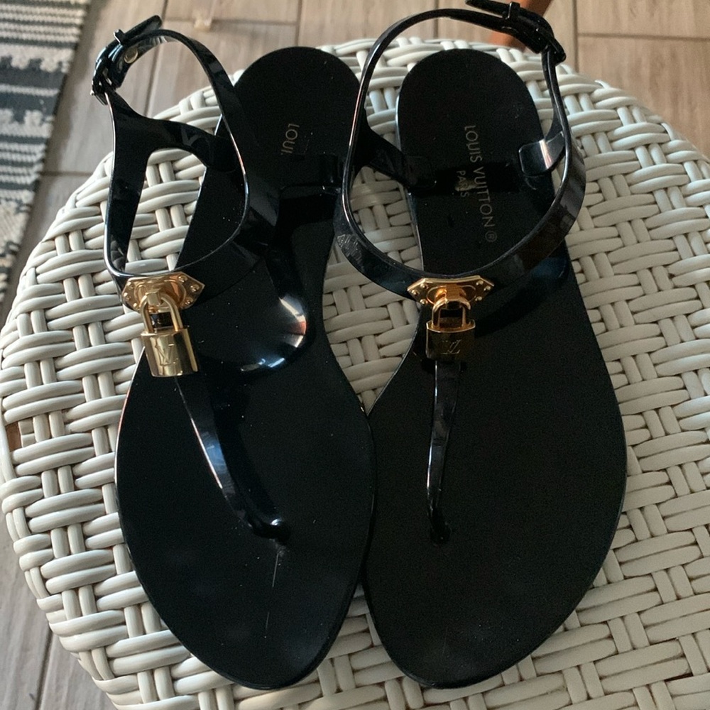 Authentic Louis Vuitton Jelly Sandals. Size 41